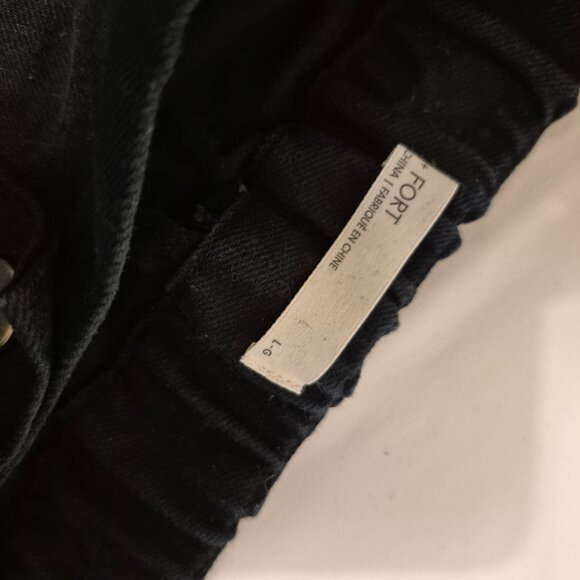 Oak and Front Wide leg Black Jeans Size Large - Picture 3 of 6